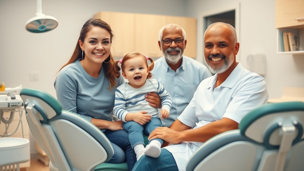 dentist friendswood family dental care with smiling dentist and patients