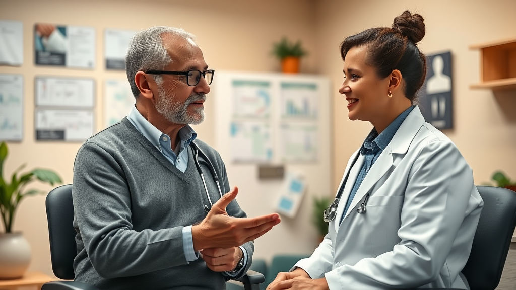 doctor consulting patient about signs of hormone imbalance quality of life natural support