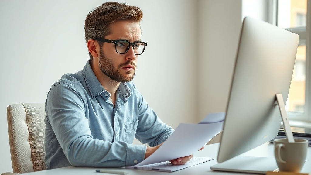 reviewing ineffective email copy for email marketing campaign on computer, open rates shown on graphs