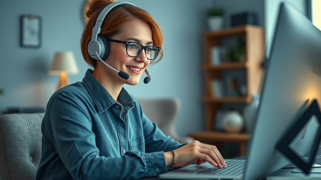 Customer support agent professionally handling negative online reviews
