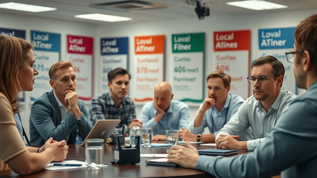 Monmouthshire business owners in a meeting addressing artificial intelligence challenges and AI adoption