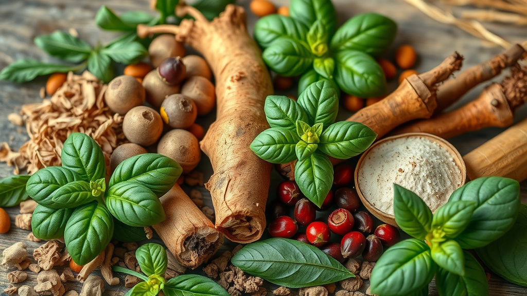 Adaptogenic herbs for hormone balance, including ashwagandha, rhodiola, maca root, holy basil, schisandra, and licorice root, hormone health indicators