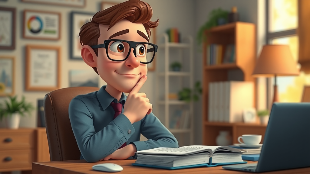 thoughtful marketer considering 5 5 5 social media rule strategies