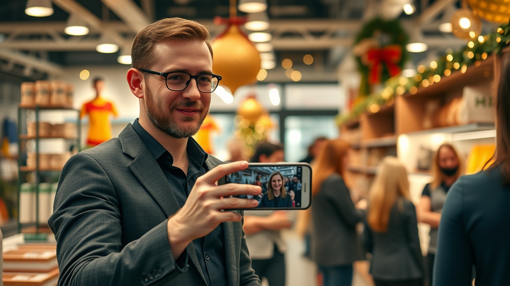 adaptive retail business confident manager in-store event live-streaming social media how to compete with online retailers