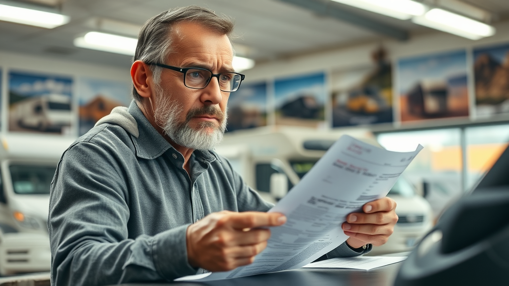 Frustrated RV owner experiences challenges resolved by private RV sale benefits