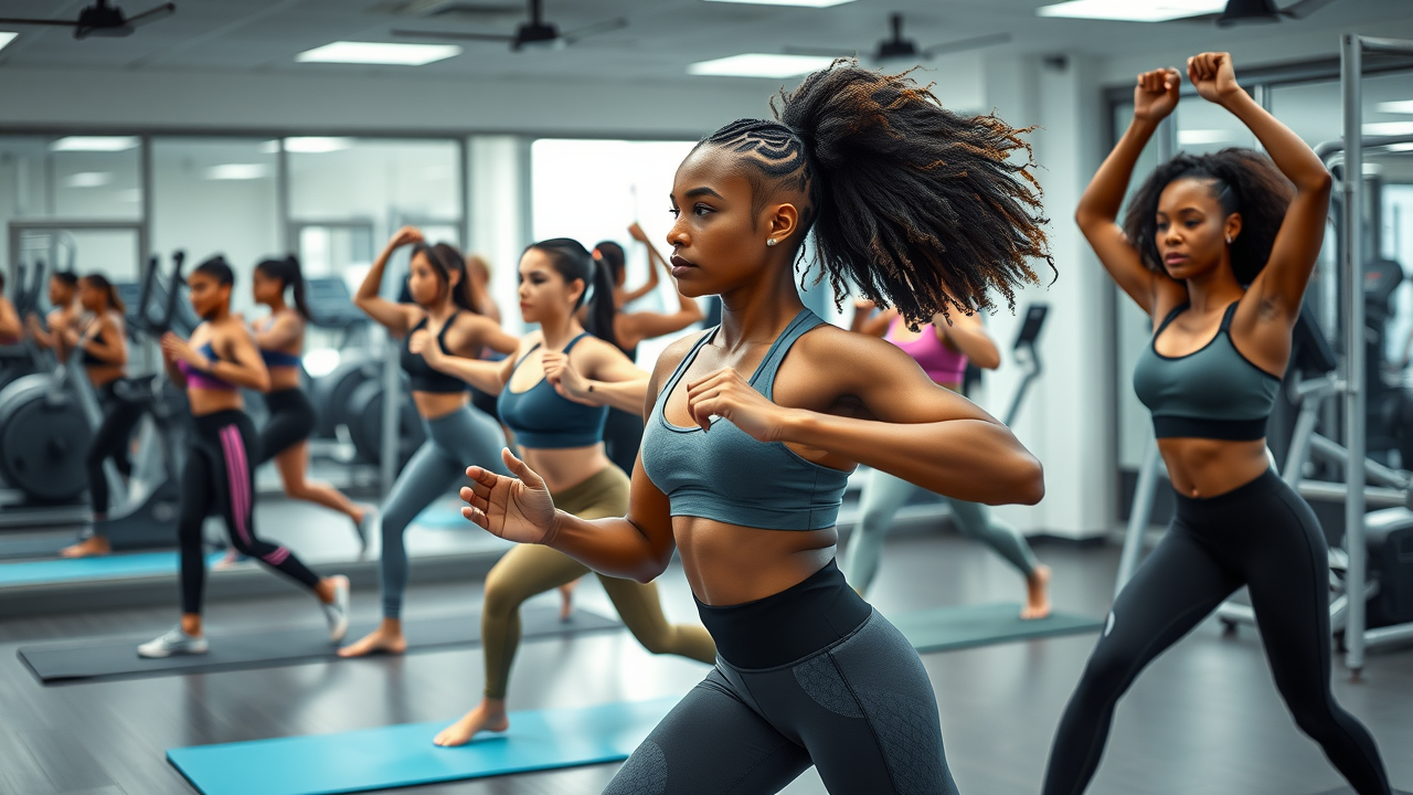 Workout plan with cardio, strength training, and flexibility for weight loss