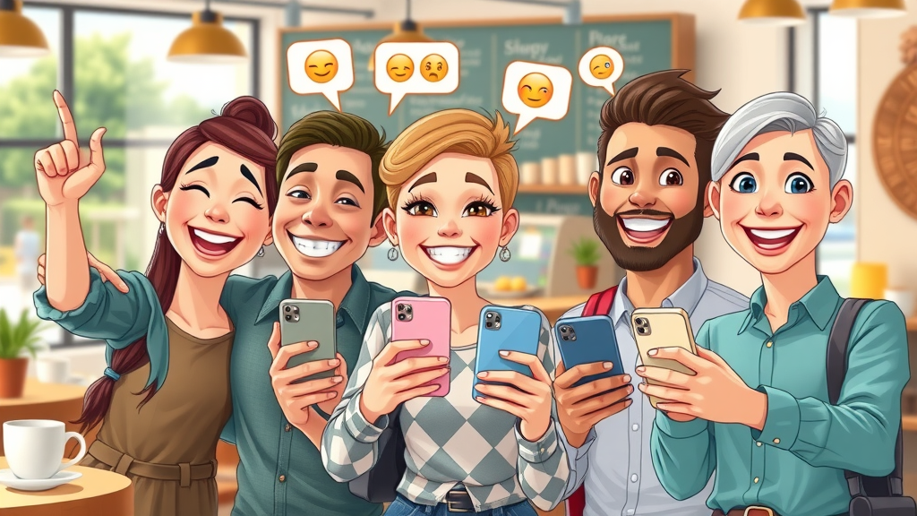 Satisfied customers leaving positive reviews on social media
