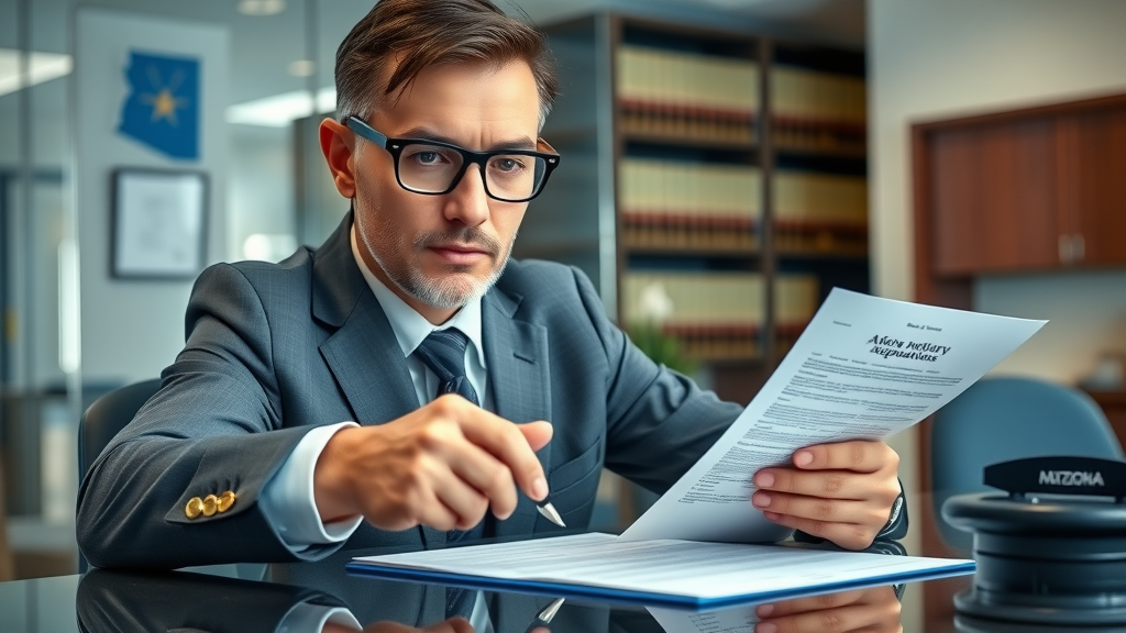 Arizona notary stamping estate planning notary Arizona documents in law office