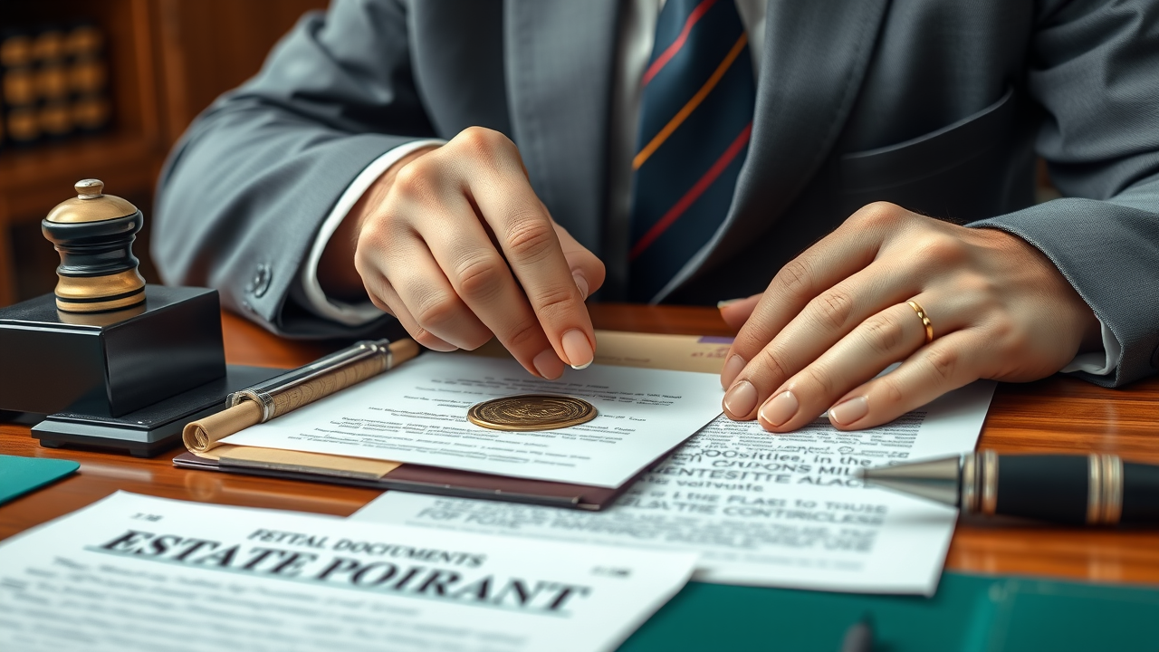 estate planning documents notary: Concerned senior couple examining legal paperwork at home