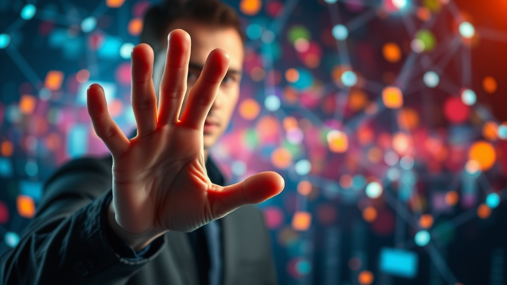 diverse digital channels brand strategy interconnected digital world network vibrant colors