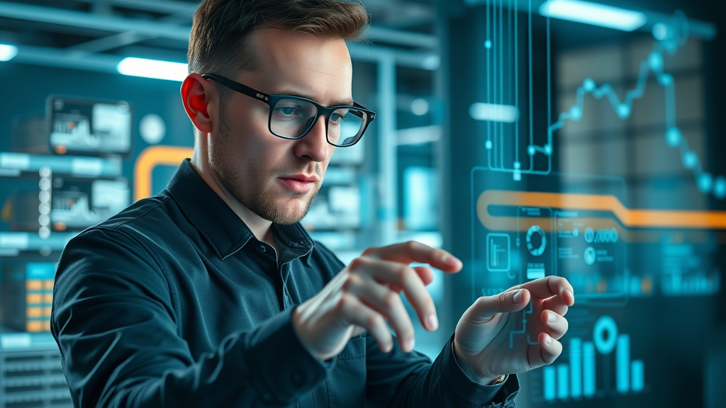 IT specialist integrating reputation monitoring software workflows