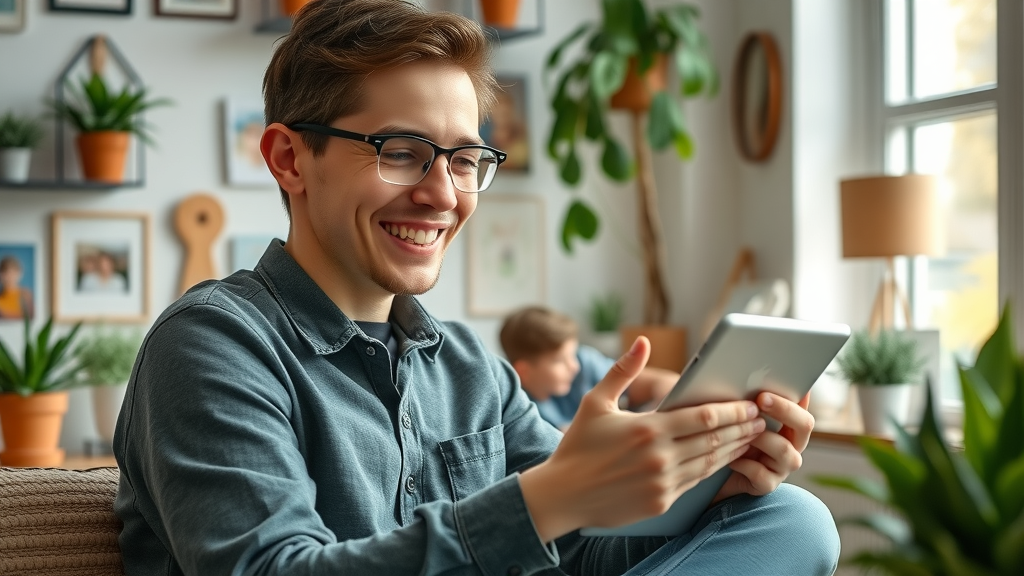 Micro-influencer connecting with niche audience online for increased brand awareness