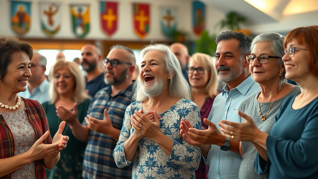 pentecost today unity multi generational church group worship prayer holy spirit gifts