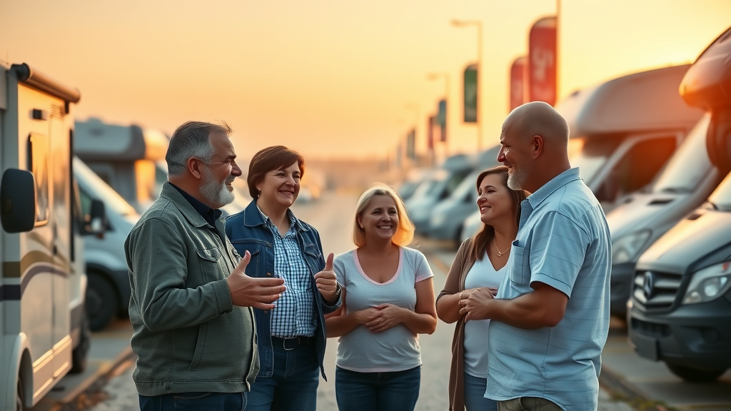 Inviting RV dealership lot illustrating maximizing RV sale value with knowledgeable advisors