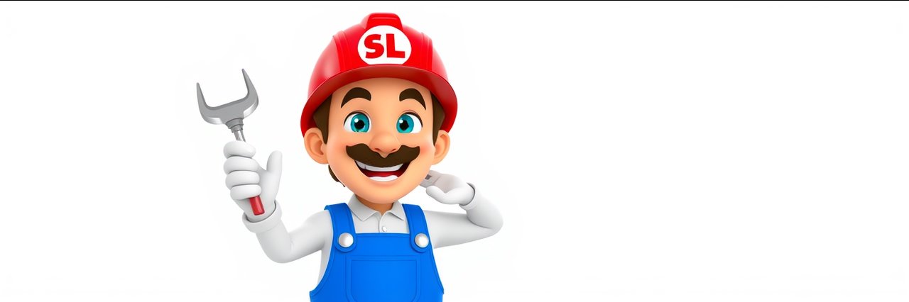 Cartoon plumber mascot for pipe relining northern beaches services.