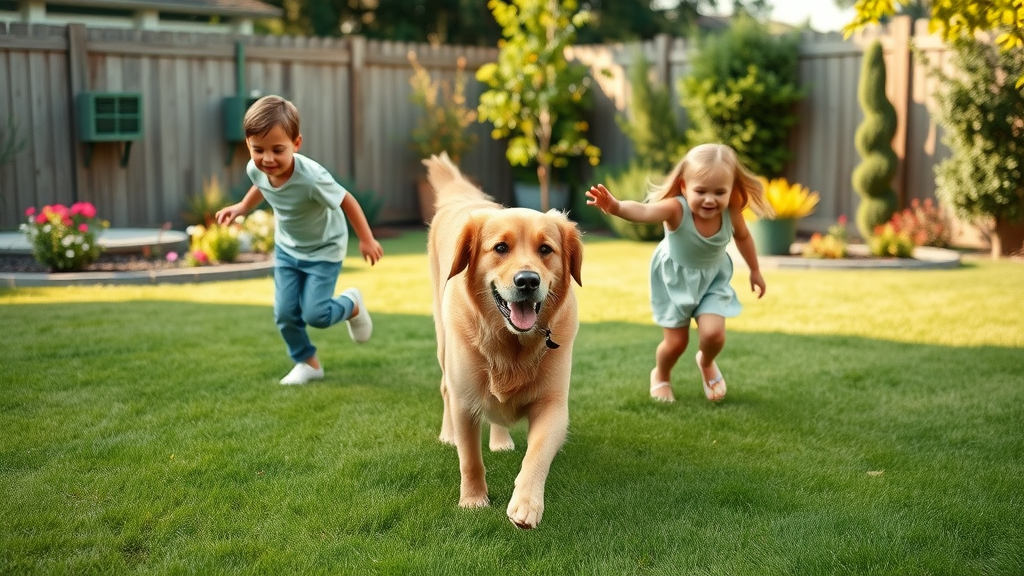 Family enjoying yard after weed control and fertilization for yards