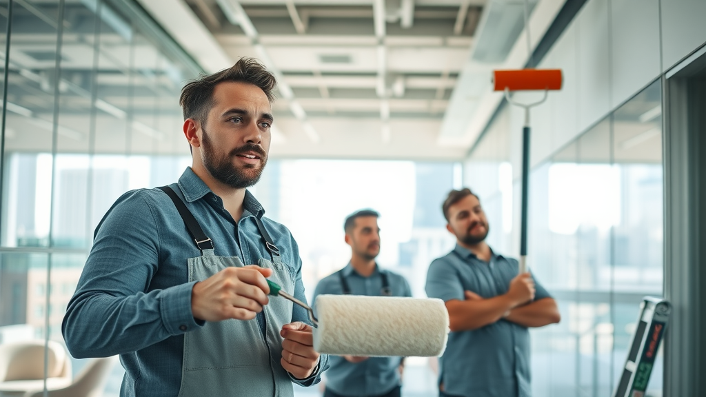 Professional commercial painters providing office painting services for businesses