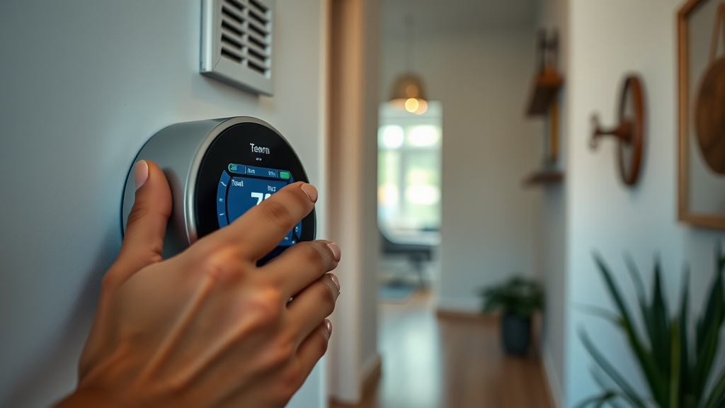Homeowner optimizes new heating system installation with smart thermostat