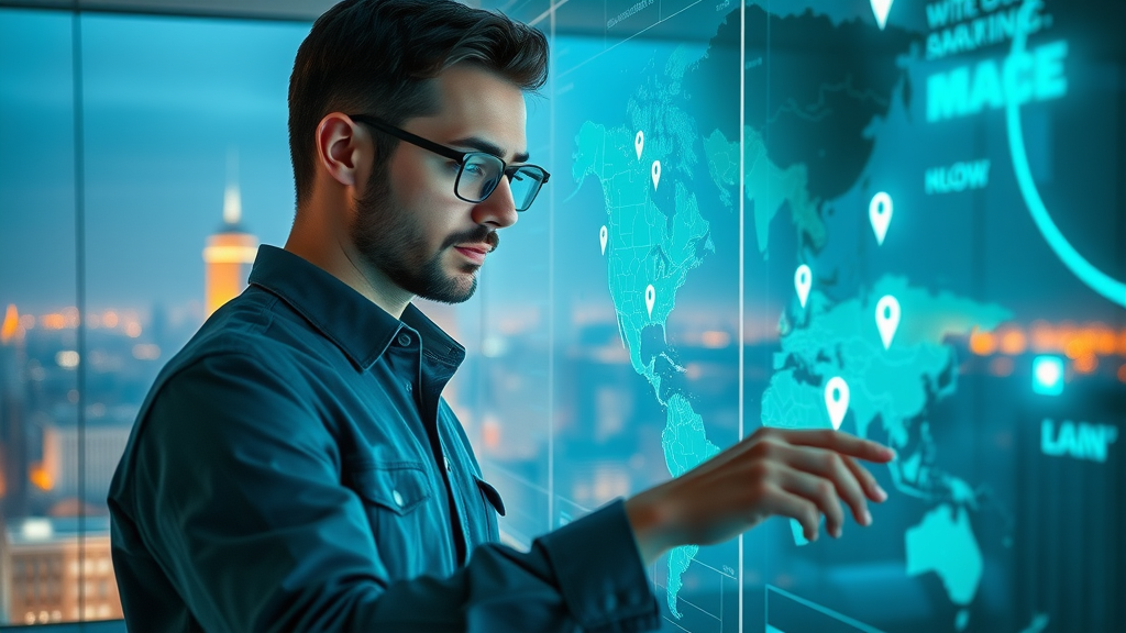 technologically savvy marketer using geo-targeted local advertising for access to training
