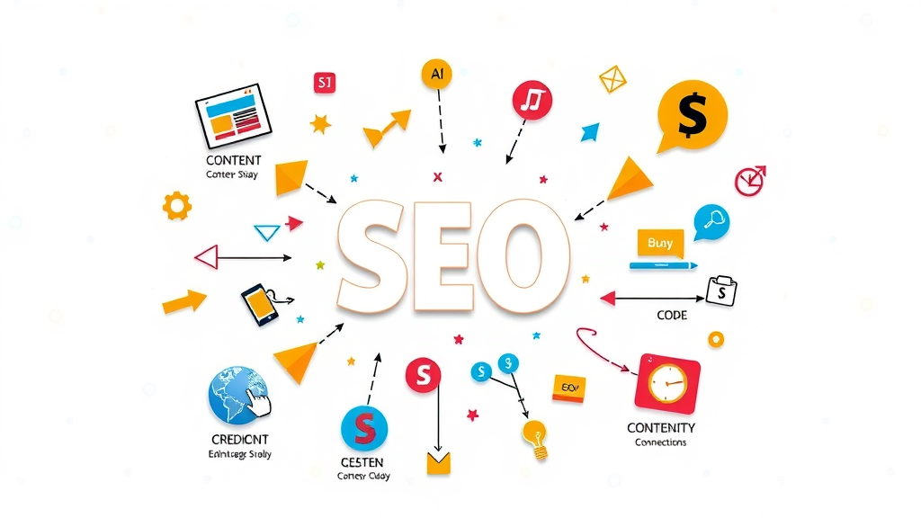 infographic illustrating the 4 Cs—Content, Code, Credibility, Connections for small business seo strategies