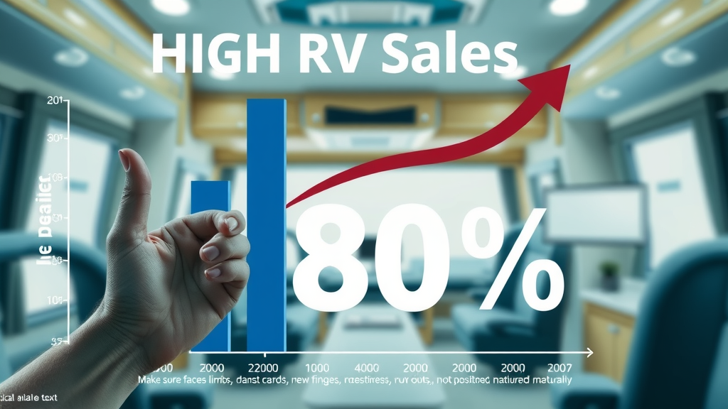 Infographic emphasizing 80 percent RV sales success rate through retail-to-retail RV sales