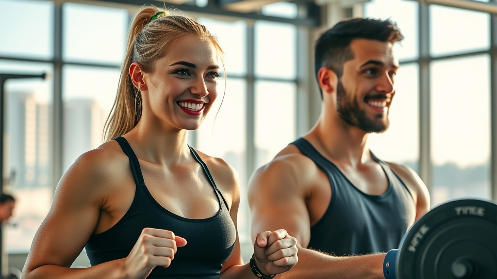 Personal training Denver athletes lifting weights with coach in modern gym