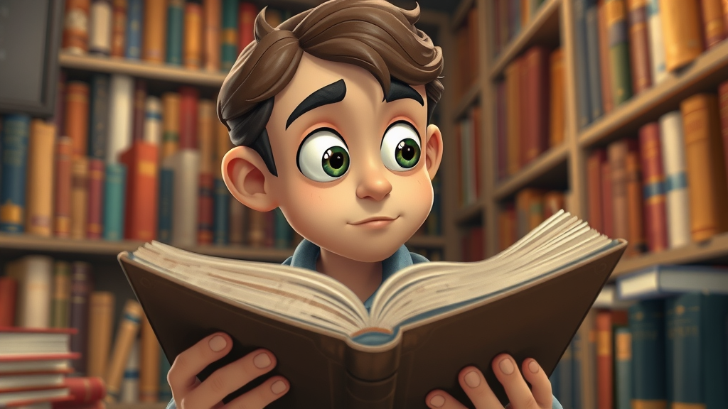 intellectual wellness individual reading and reflecting in a library