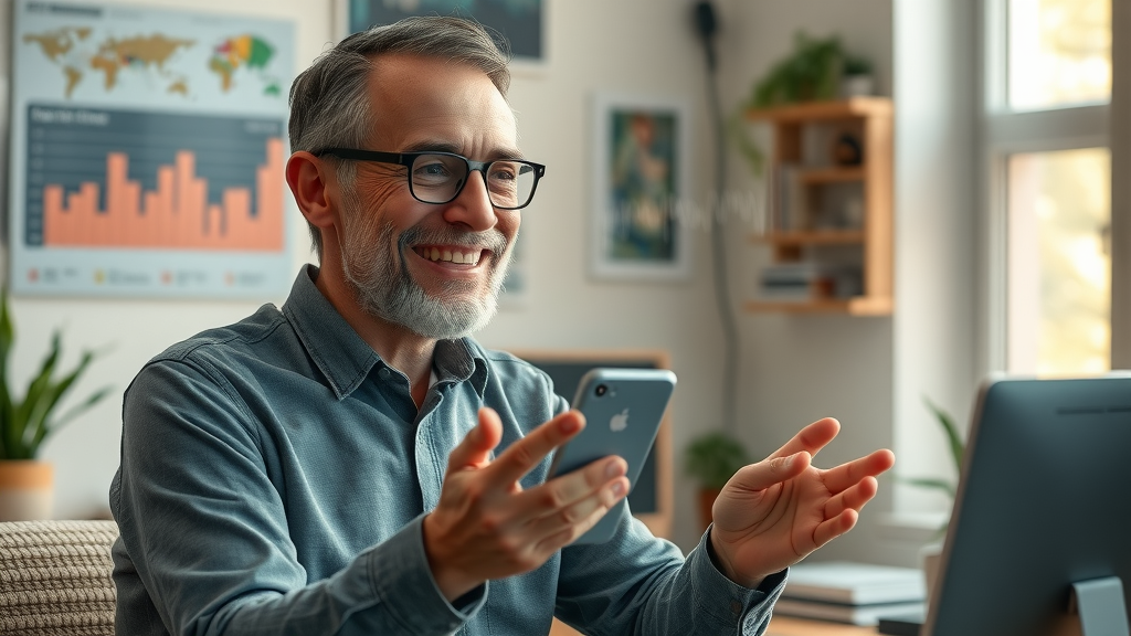 Customer engaging with AI voice agent for efficient, personalized business-customer support