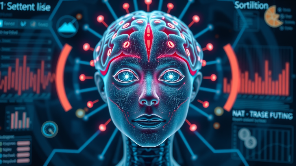 AI brain visualization with voice waves and emotional intelligence for business-customer support-omnichannel
