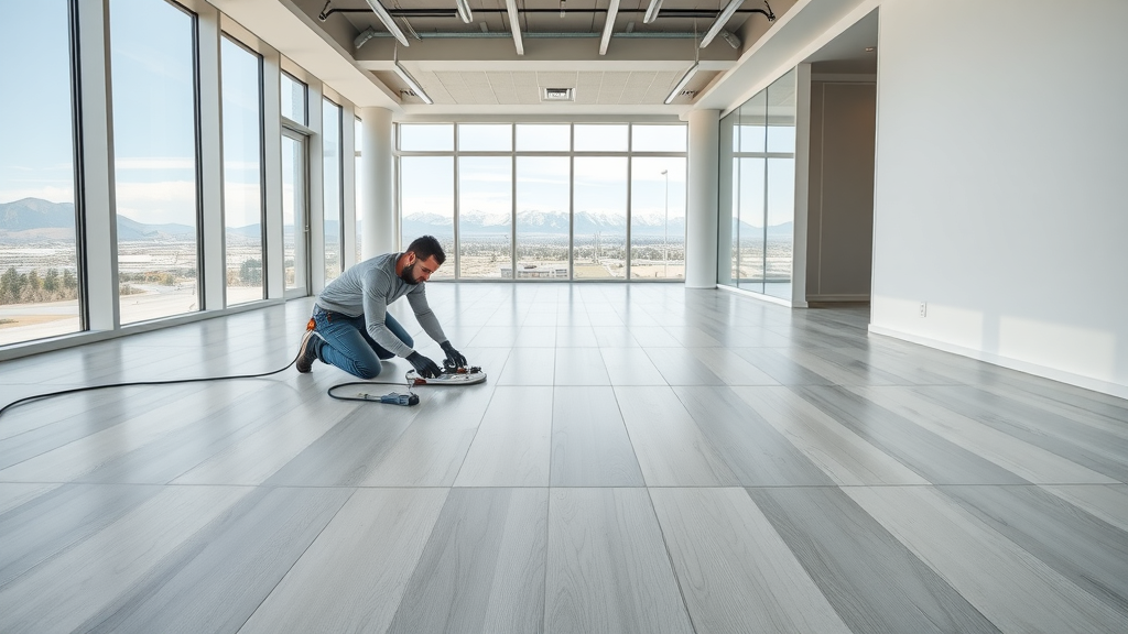 Professional flooring services upgrading Salt Lake City commercial space