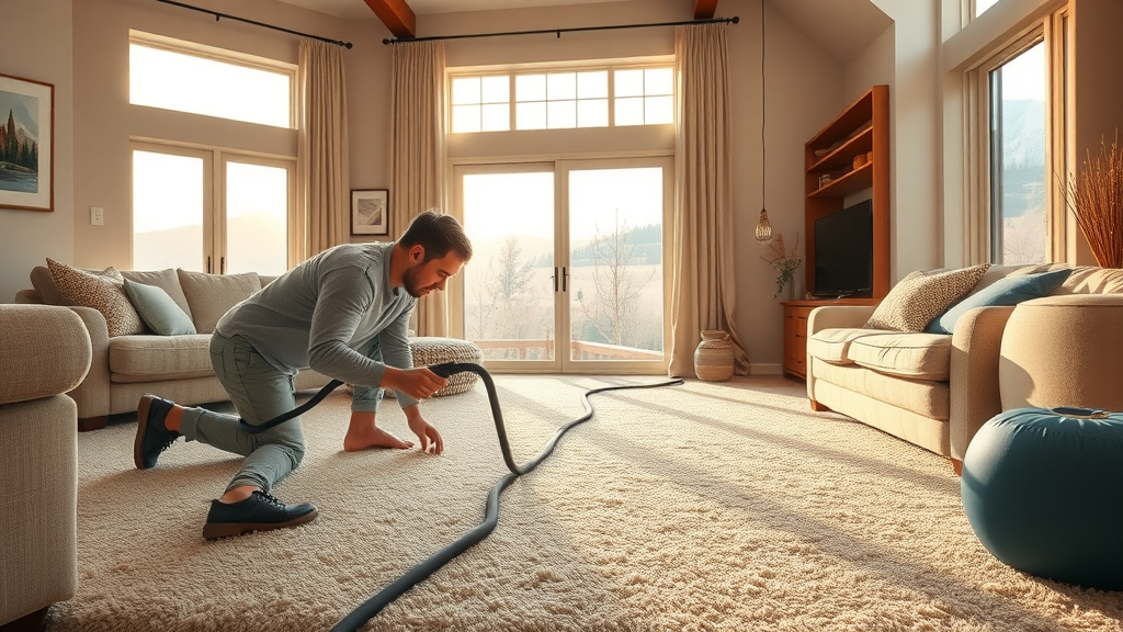 Expert flooring service installing new carpet in Salt Lake City area home