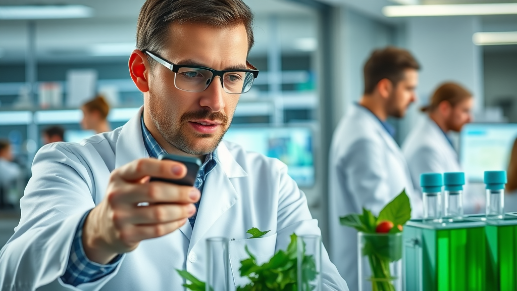 Scientist studying green superfood for impact on heart disease and cardiovascular health.