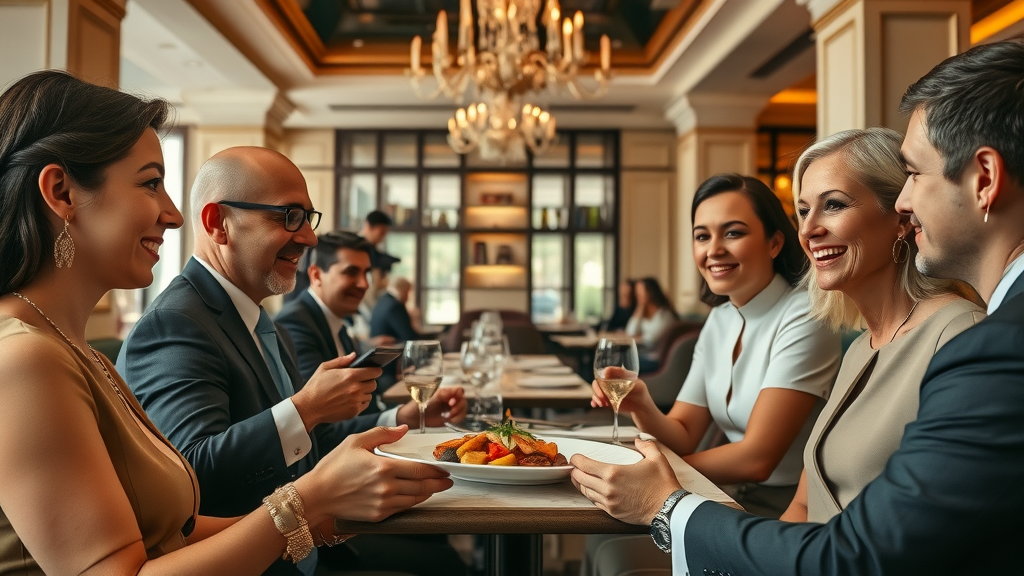 best budapest restaurants elegant gourmet restaurant with guests savoring signature Hungarian dish at Onyx