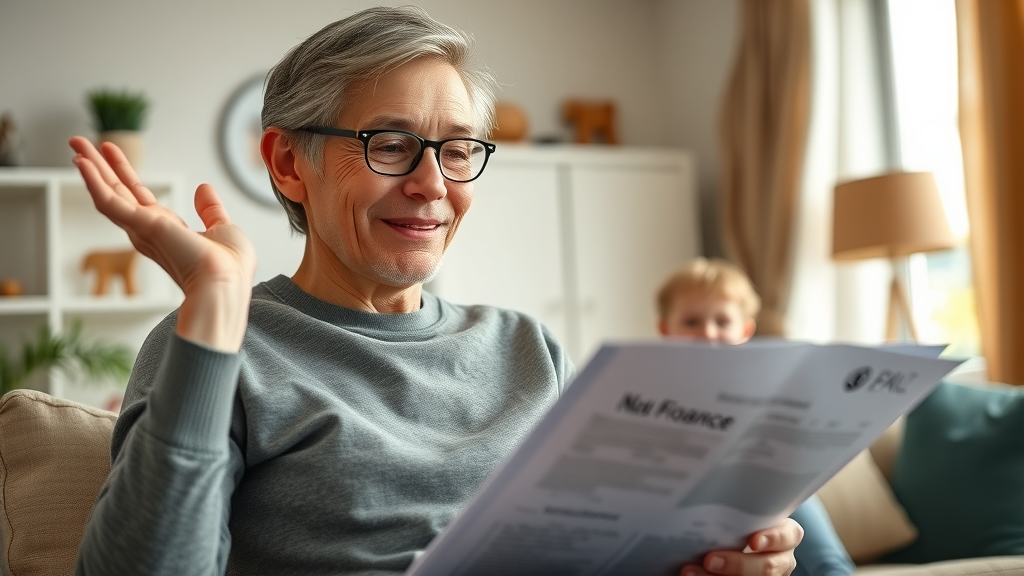 Passive income empowering single parent reviewing household finances