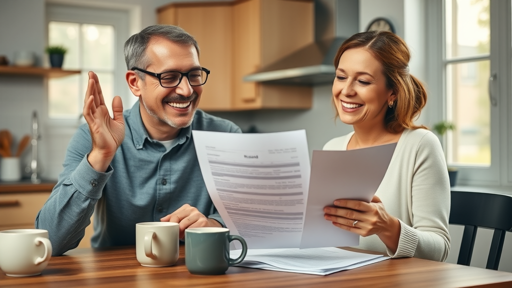Happy couple celebrating a resolved irs notice and tax return issue