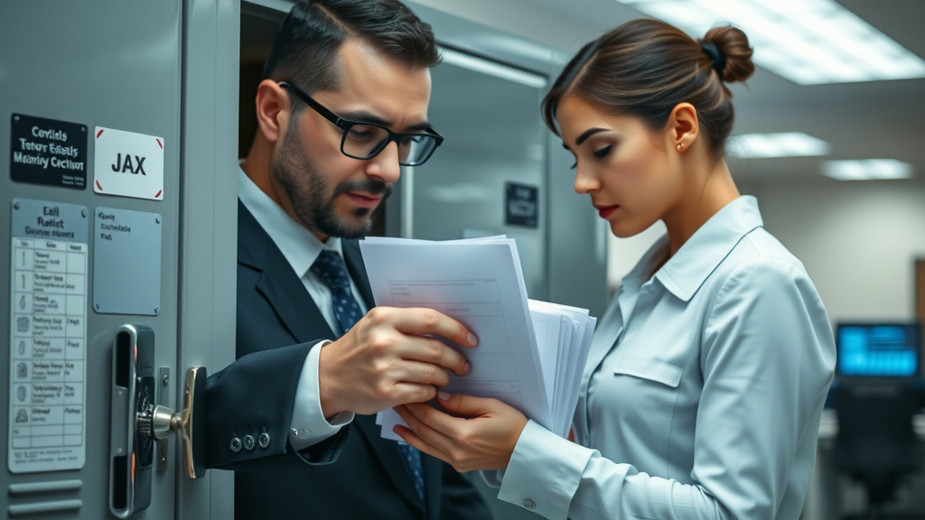 secure document handling and confidential file storage at tax preparation office in northwest arkansas