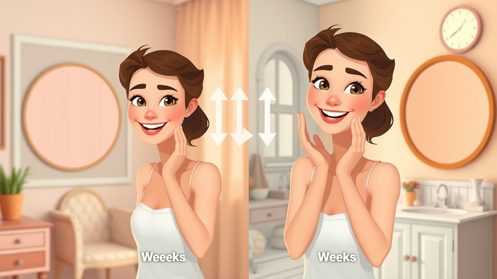 woman charting her skin