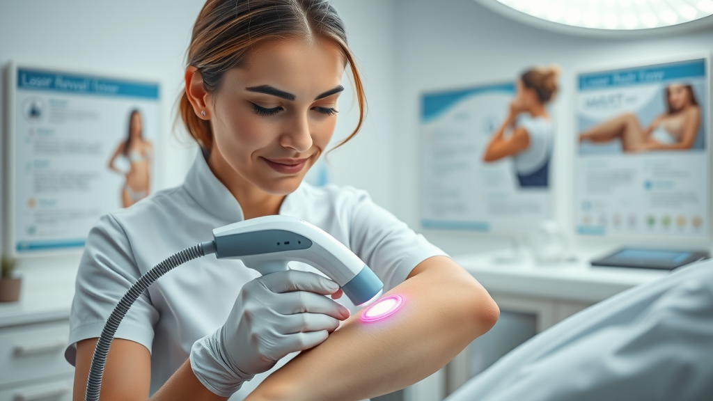State-of-the-art laser hair removal procedure in an ultra-modern London clinic - laser hair removal and hair removal
