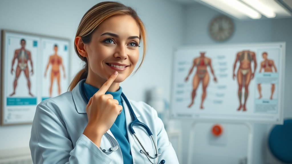 Professional female rheumatologist explains joint health comparing healthy and inflamed joints. Rheumatoid arthritis expert advice.