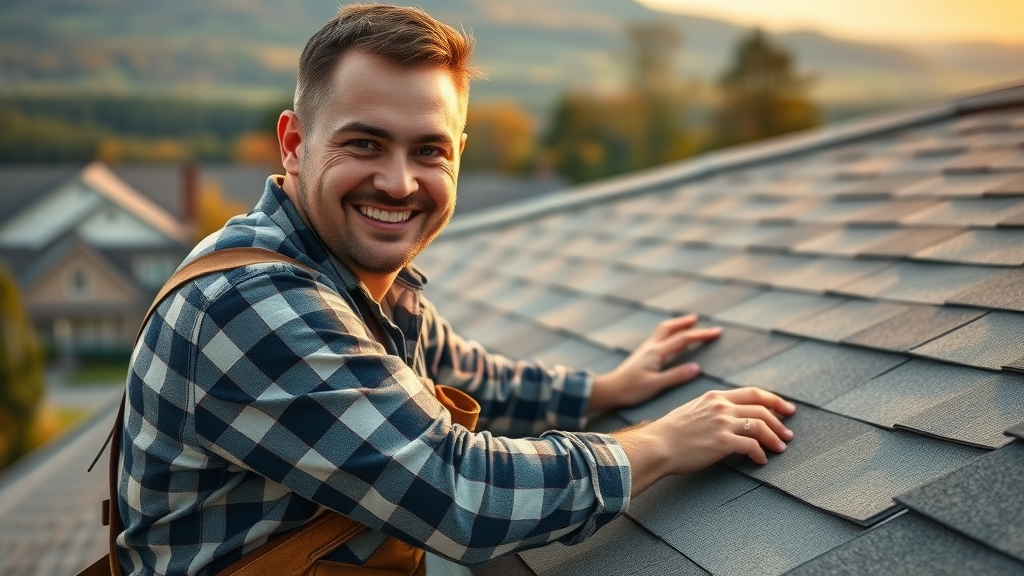 Experienced Rockland County roofing contractor installing quality roof shingles